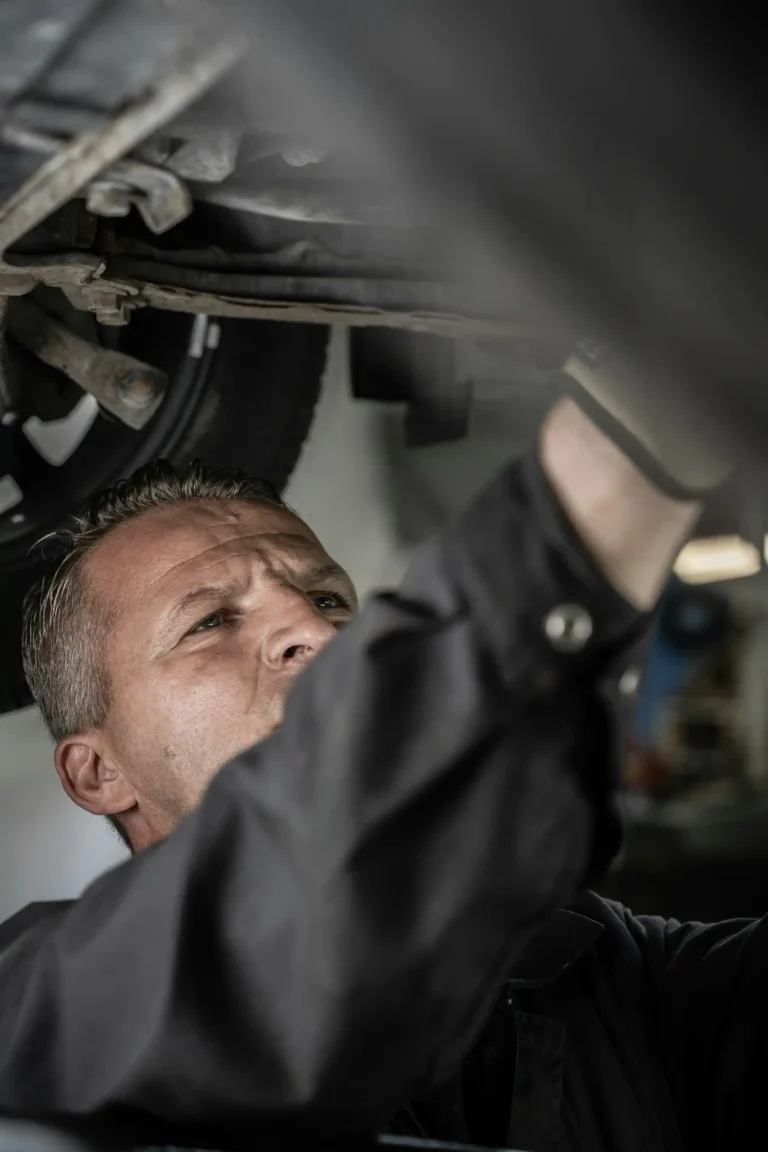 Mechanic working in the workshop